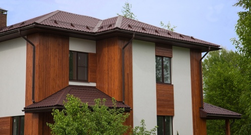 Металлочерепица Kamea Velur 20 RAL 6020 хромовая зелень